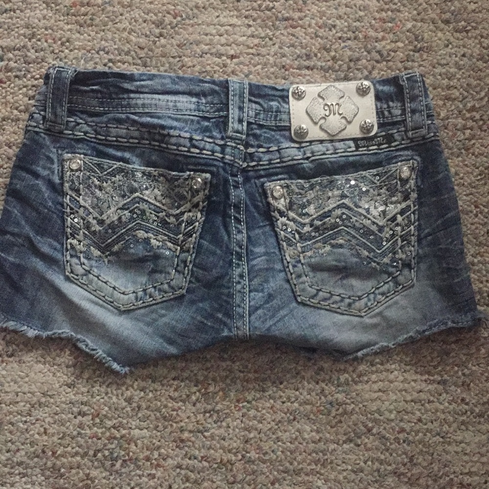 Miss Me blue jean shorts